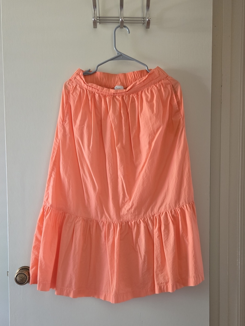 a new day Coral Tiered Midi Skirt S